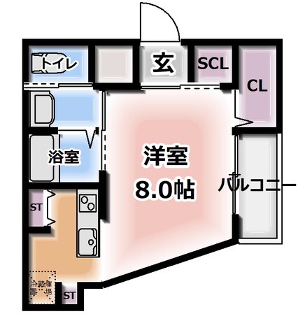 エンジェルズコート西三荘の物件間取画像